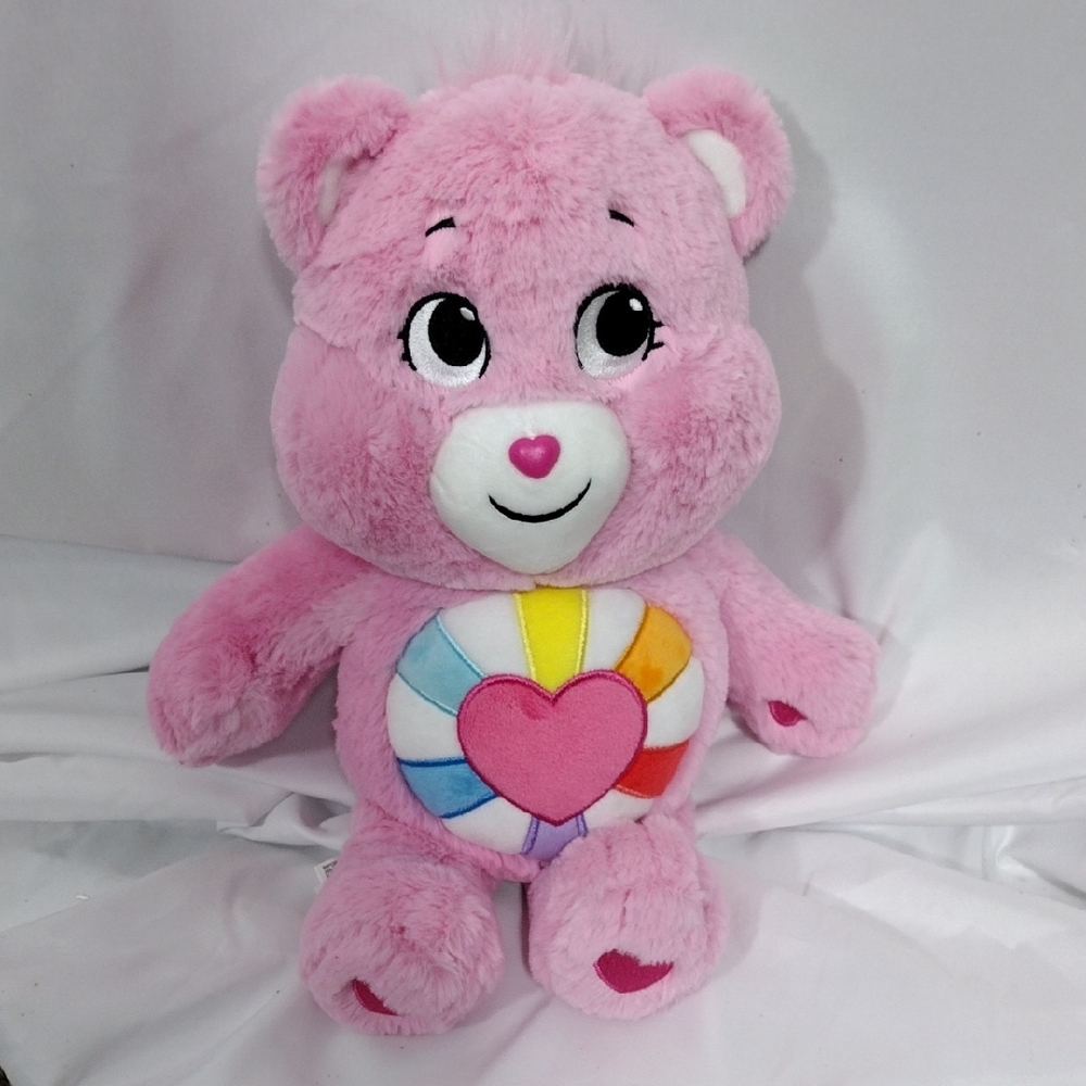 EUC Hopeful Heart Pink Care Bear Plush Bear